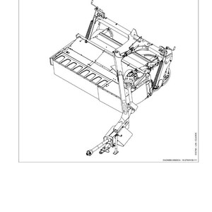 May include: An engineering diagram labeled "Identification View" depicts a complex mechanical assembly. The illustration is rendered in black and white, showcasing the intricate details of the machine's components and structure. The diagram includes text and numbers.