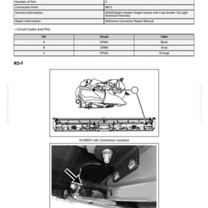 May include: Diagram of an end view component, labeled N127146-UN, with detailed information on pins, circuits, and harness information. Includes close-up images of connector locations and circuit codes, with color-coded wiring details.
