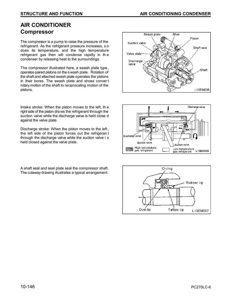 Komatsu PC270LC-6LE hydraulisk grävmaskin servicemanual reparation verkstad PDF-nedladdning bild 5