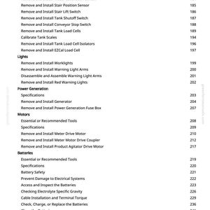K&ouml;nnte beinhalten: Eine Seite mit wei&szlig;em Hintergrund und einem detaillierten Inhaltsverzeichnis aus einem Handbuch. Der Text listet verschiedene Verfahren auf, darunter das Entfernen und Installieren von Sensoren, Schaltern und Leuchten, zusammen mit Seitenzahlen.