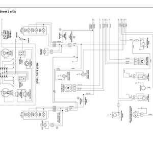 May include: A detailed electrical schematic diagram with text labels and symbols. The diagram includes components labeled "HEAT & A/C BOX" and "ELECTRICAL". The document is labeled "DEG-20109 Page 2 of 2".