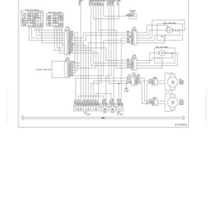 May include: A detailed circuit diagram with text including "TESTING AND ADJUSTING" and "TROUBLESHOOTING CODE [E-9]" is displayed. The diagram features various electrical components, lines, and labels, with the code "9JF00629" visible.
