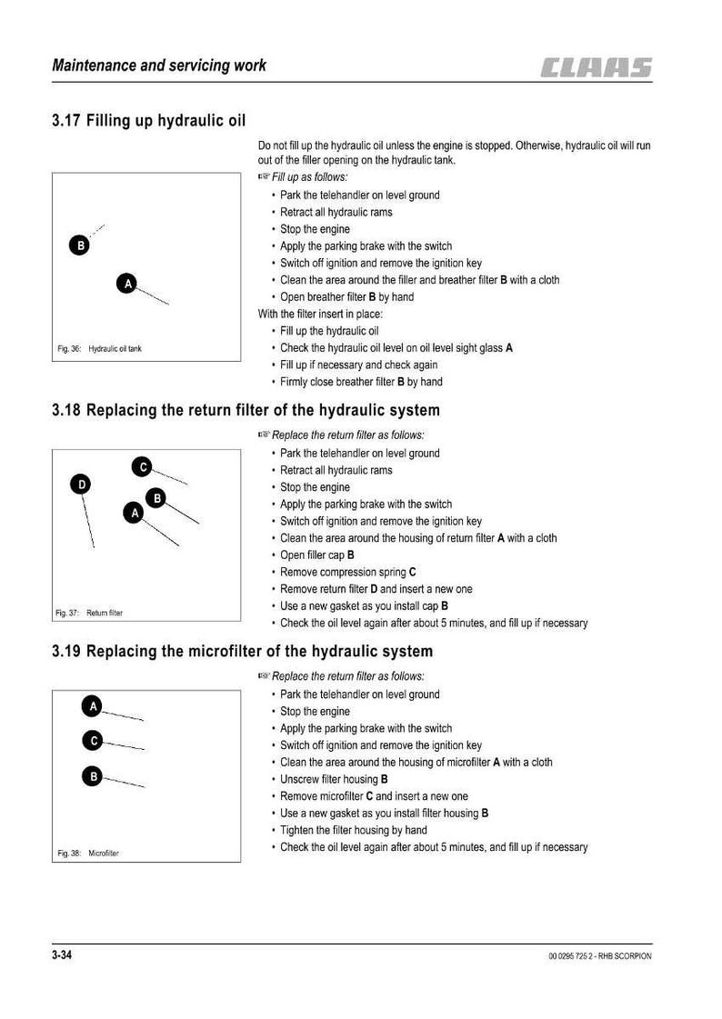 Claas Scorpion 6030 7030 7040 7075 9040 Telehandler Repair Manual PDF | Service Workshop | Instant Download image 3