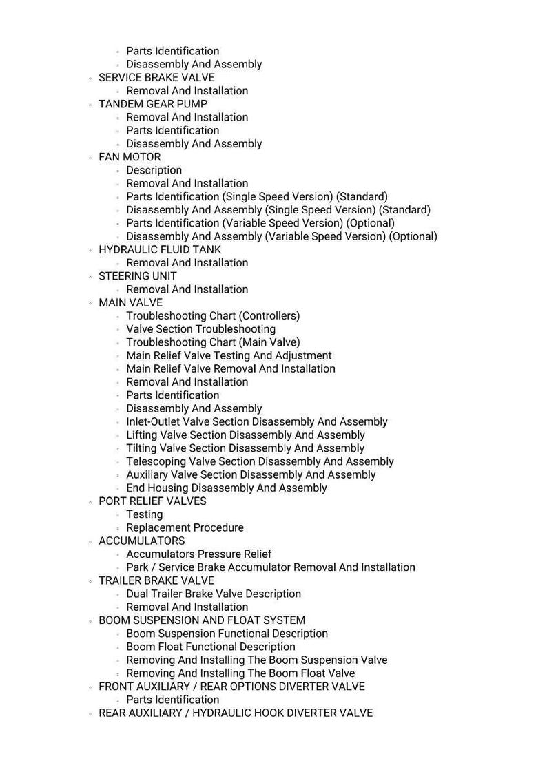 Massey Ferguson TH 7035RC 7035XRC 7035BRC Stage 5 Teleskoplastare Servicemanual PDF | Verkstadsreparation | Direktnedladdning bild 5