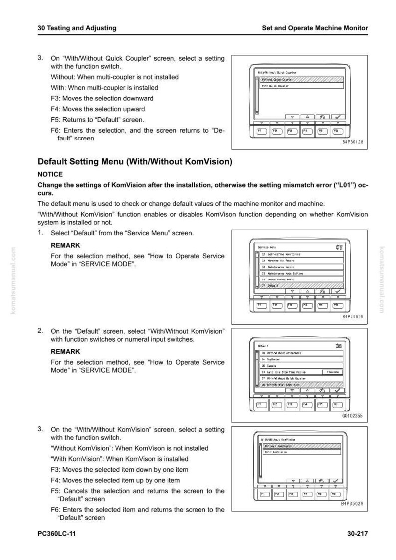 Pode incluir: Uma p&aacute;gina de manual com instru&ccedil;&otilde;es para configurar e operar um monitor de m&aacute;quina. A p&aacute;gina inclui capturas de tela da interface do monitor, com texto descrevendo as etapas para selecionar configura&ccedil;&otilde;es e solucionar problemas.