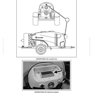 May include: Diagram of a machine control unit, labeled "XA1". The image includes top and side views of the machine, along with a close-up of a component. Text includes "Machine Control Unit" and "John Deere".