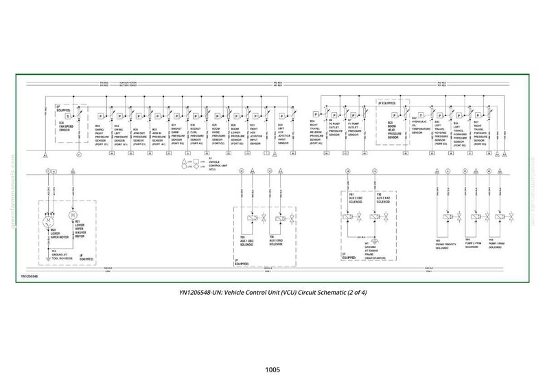 May include: A black and white schematic diagram of a vehicle's control unit, labelled as VCU Circuit Schematic (2 of 4). The diagram features numerous symbols and lines representing electrical components and connections. The text "YN1206548-UN" is visible.