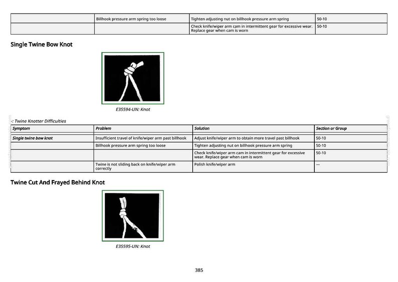 May include: Diagram of a single twine bow knot, with a black background and white lines illustrating the knot's structure. The image is labeled 'E35594-UN: Knot' and is part of a technical manual.