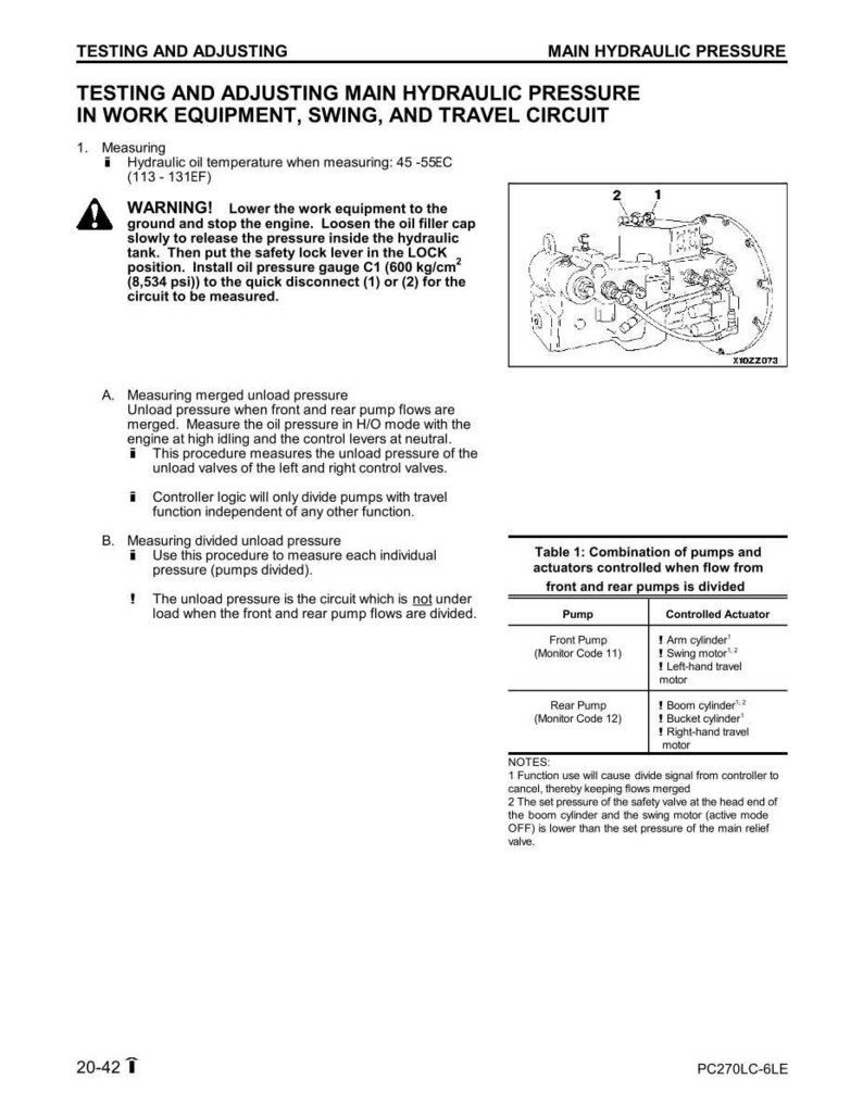 Komatsu PC270LC-6LE hydraulisk grävmaskin servicemanual reparation verkstad PDF-nedladdning bild 6