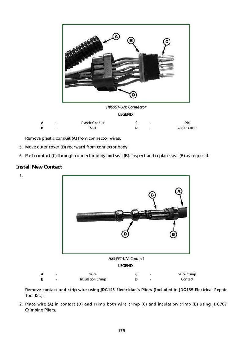 John Deere 1612D E, 2010D E, 2014D E, 2412D E Utkastarskrapor Teknisk manual Pdf | Direkt nedladdning bild 5