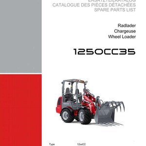 Weidemann 1250Cc35 ホイールローダー パーツマニュアル PDF | 図解カタログ | 即時ダウンロード 画像 2
