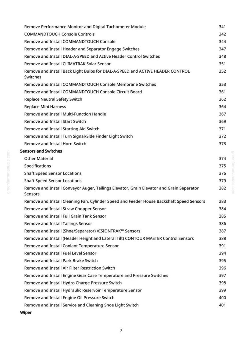 John Deere 9650 Cts skördetröska Teknisk manual PDF | Direkt nedladdning bild 8