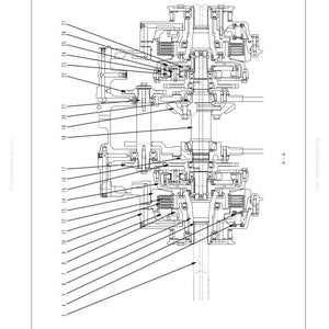 May include: Sectional view diagram of a power train system, with numbered components and labels. The image includes the text "10 Structure and Function" and "Component Parts of Power Train System". The diagram is in black and white.