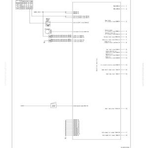 Puede incluir: Un diagrama de circuito del sistema con texto que incluye "SEN00886-00" y "10 Structure, function and maintenance standard." El diagrama presenta varias l&iacute;neas, cuadros y s&iacute;mbolos, con etiquetas y medidas.