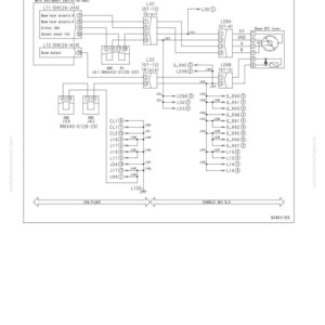 May include: A detailed circuit diagram related to a magnet detent solenoid, with text labels and component symbols. The diagram includes lines, boxes, and connectors, with labels such as "Failure Code" and "Circuit Diagram".