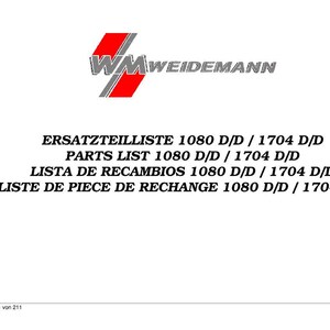 Weidemann 1080 1704 D Hoftrac Teile-Handbuch PDF | Illustrierter Katalog | Sofort Download Bild 2