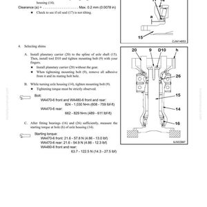 Komatsu WA470-6 WA480-6 Hjullastare 6D125E-5 Servicemanual Reparation Verkstad Pdf Ladda ner bild 10