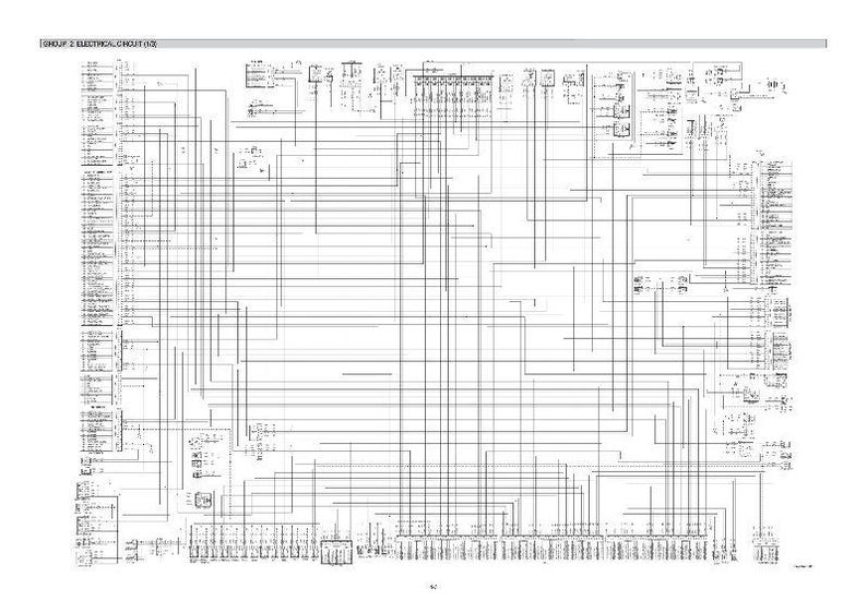 May include: A complex electrical circuit diagram, featuring a dense network of lines, symbols, and text, possibly for automotive or electronic applications. The diagram is printed on white paper, with the title "GROUP 3 ELECTRICAL CIRCUIT (6)" at the top.