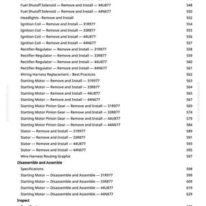 May include: A detailed page from a manual, listing automotive repair procedures. The text includes instructions for removing and installing various components, such as the fuel shutoff solenoid and ignition coil. The page also includes specifications.