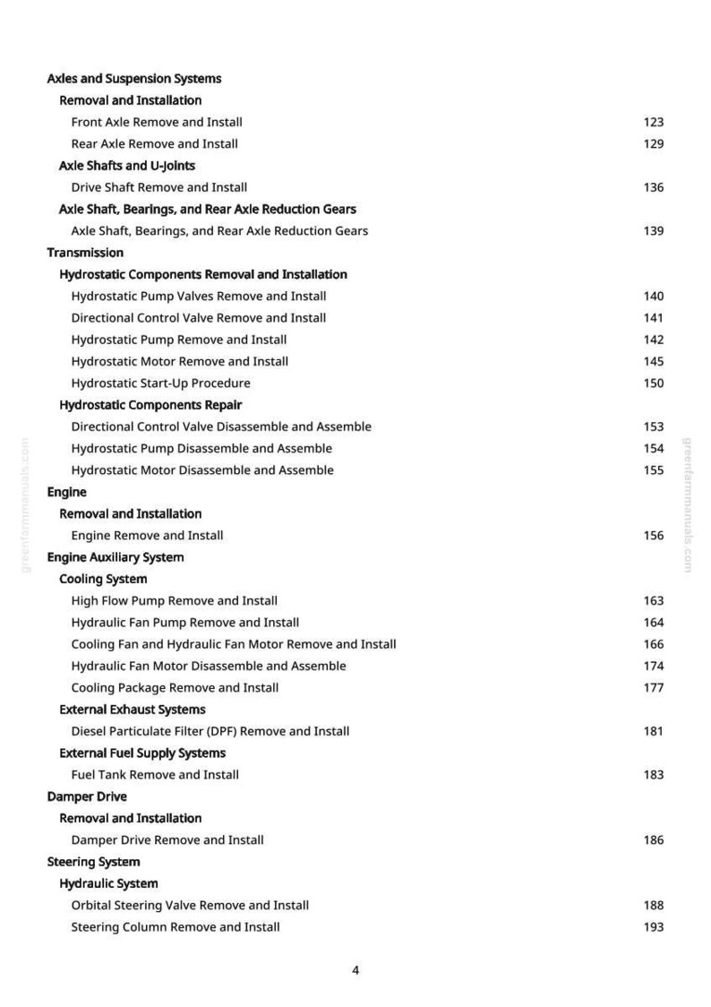 John Deere 326 P 4Wd lastare reparationsmanual PDF | Serviceverkstad | Direkt nedladdning bild 5