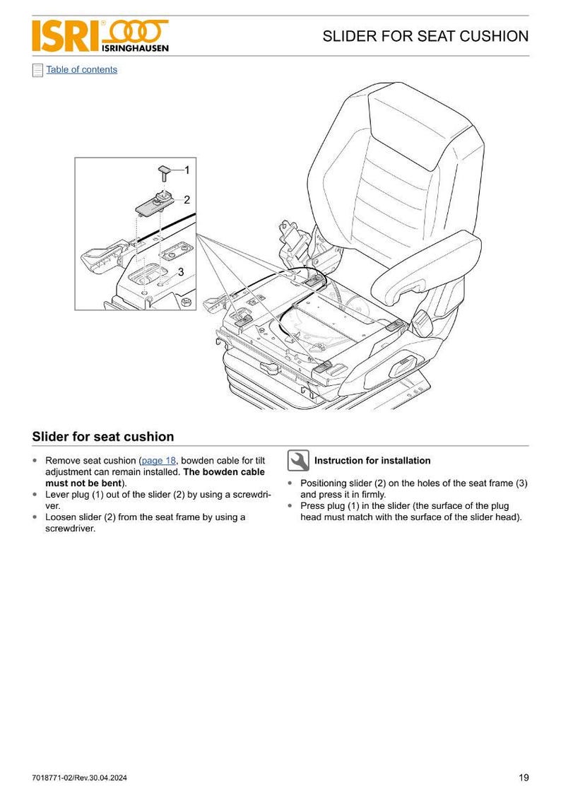Isringhausen Ti ec premium Seat Workshop Manual PDF | Service Repair | Instant Download image 4