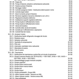 May include: A detailed index page from a manual, listing various automotive components and procedures. The text includes terms like "lubrication," "cooling," and "transmission," with corresponding page numbers.