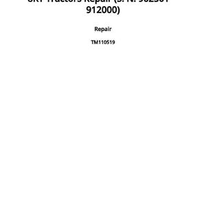 May include: White page with the text "8RT Tractors Repair (S. N. 902501-912000)", "Repair", and "TM110519". The text "Published on 20 February 2024" is at the bottom. The text is black.