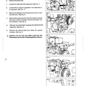 May include: A technical diagram from a manual detailing the disassembly and assembly of a thermostat. The image includes multiple diagrams labeled Fig. 1 through Fig. 5, with accompanying text instructions for removal steps.