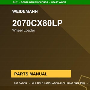 Instrukcja obsługi ładowarki kołowej Weidemann 2070Cx80lp w formacie PDF | Katalog ilustrowany | Pobierz natychmiast zdjęcie 1