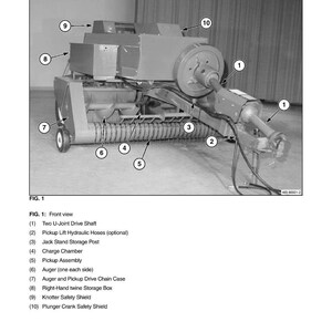 Massey ferguson 1841 Small square baler Service Manual PDF | Workshop Repair | Instant Download image 8