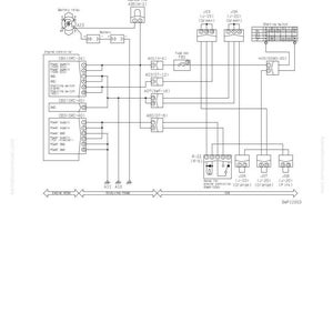 Puede incluir: Un diagrama de circuito el&eacute;ctrico relacionado con la fuente de alimentaci&oacute;n del controlador del motor. El diagrama incluye componentes como un rel&eacute; de bater&iacute;a, el controlador del motor y varios conectores. El texto incluye "Soluci&oacute;n de problemas" y "Diagrama de circuito el&eacute;ctrico relacionado con la fuente de alimentaci&oacute;n del controlador del motor."