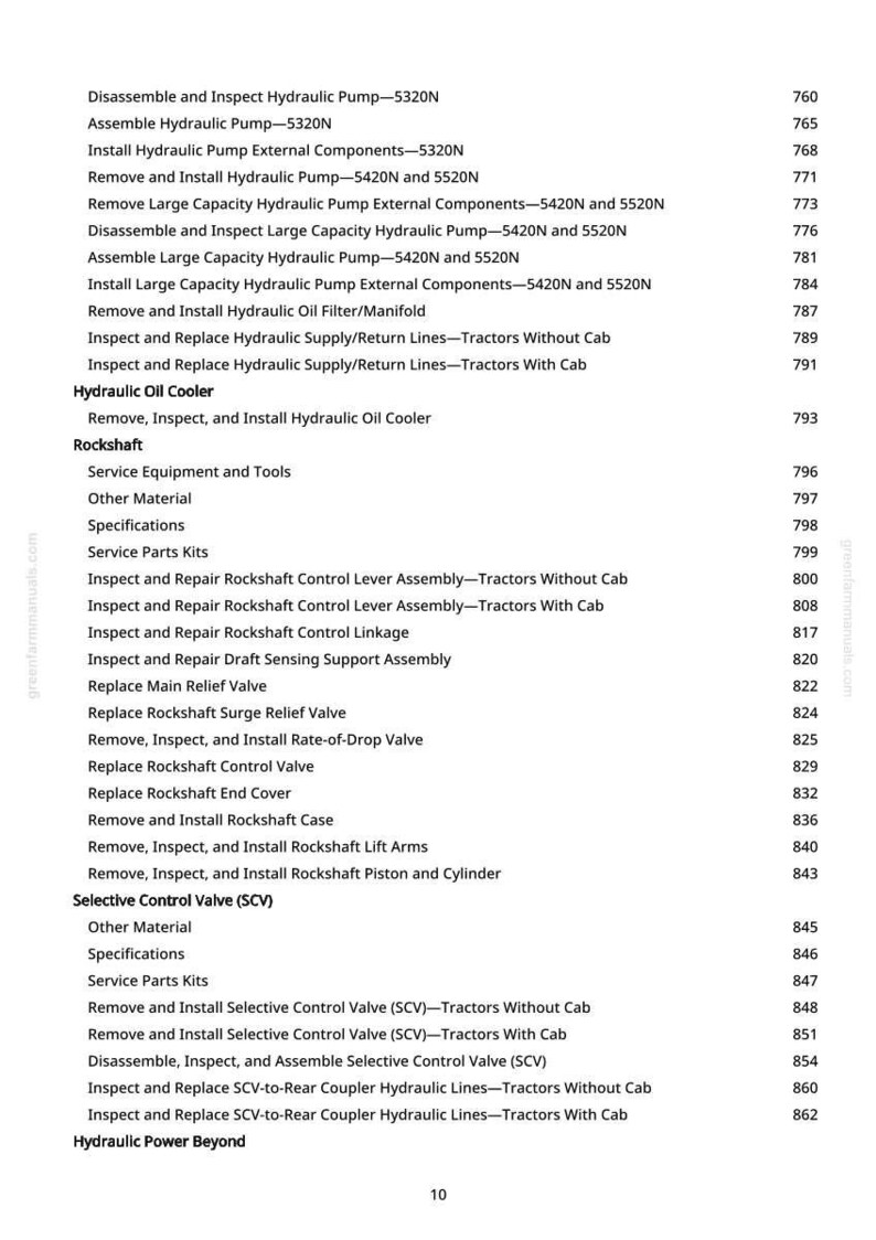 Manual de diagnóstico de tractores John Deere 5320N, 5420N, 5520N en formato PDF / Descarga instantánea imagen 11
