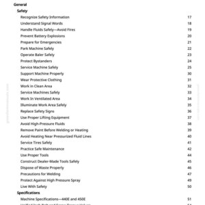 Teknisk manual för John Deere 440E och 450E balpress i PDF-format | Nedladdning direkt bild 3