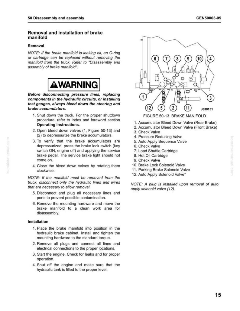Komatsu 960E-1 Dumper Servicehandbok Reparation Verkstad PDF Ladda ner bild 9