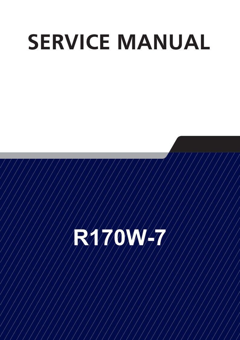 Manual de servicio de la excavadora de ruedas HYUNDAI R170W-7 / PDF / Descarga instantánea imagen 1