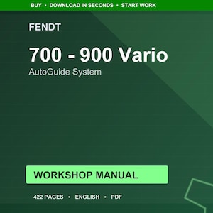 Fendt 700 800 900 Vario Autoguide system Workshop Manual PDF | Service Repair | Instant Download image 1