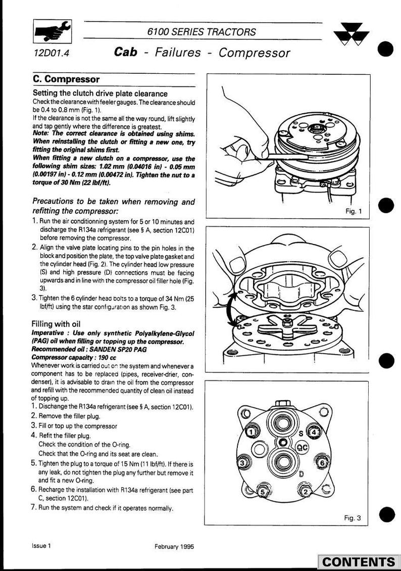Massey ferguson onderhoudshandleiding voor tractoren 6100-serie, pdf | Werkplaatsreparatie | Direct downloaden afbeelding 11