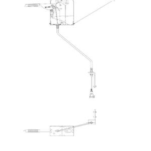 Puede incluir: Dibujo t&eacute;cnico de un freno de estacionamiento, etiquetado como "Parking Brake". La imagen muestra un conjunto del eje del freno de mano y otros componentes mec&aacute;nicos. El texto incluye "1. Hand brake shaft assembly" y el n&uacute;mero "20-83".