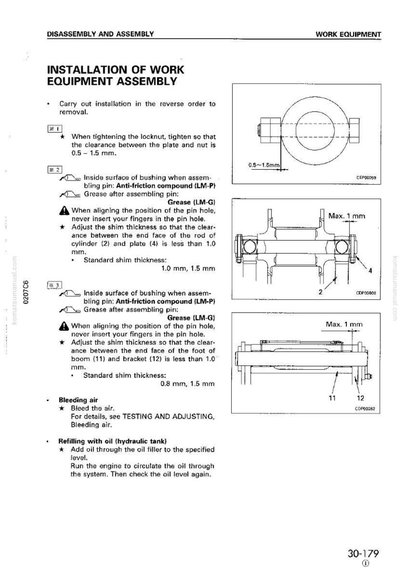 Komatsu PC300-6 PC300LC-6 Anpassad Grävmaskin Servicemanual bild 10