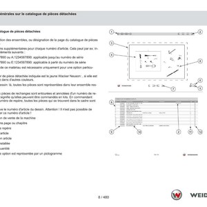 Weidemann 1260 ホイールローダー パーツマニュアル PDF | 図解カタログ | 即時ダウンロード 画像 8
