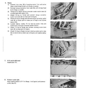 May include: Technical diagram from a manual detailing the disassembly and assembly of a torque converter oil cooler. The image includes numbered steps and diagrams of the components.
