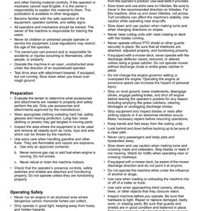 Peut inclure: Page d'un manuel de s&eacute;curit&eacute; intitul&eacute; &laquo;&nbsp;S&eacute;curit&eacute;&nbsp;&raquo;. Le texte fournit des instructions et des avertissements pour l'utilisation de machines, notamment la formation des op&eacute;rateurs, la pr&eacute;paration et les proc&eacute;dures d'utilisation s&ucirc;res.