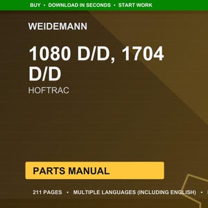 Weidemann 1080 1704 D Hoftrac Teile-Handbuch PDF | Illustrierter Katalog | Sofort Download Bild 1