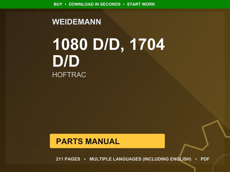 Weidemann 1080 1704 D Hoftrac Teile-Handbuch PDF | Illustrierter Katalog | Sofort Download Bild 1