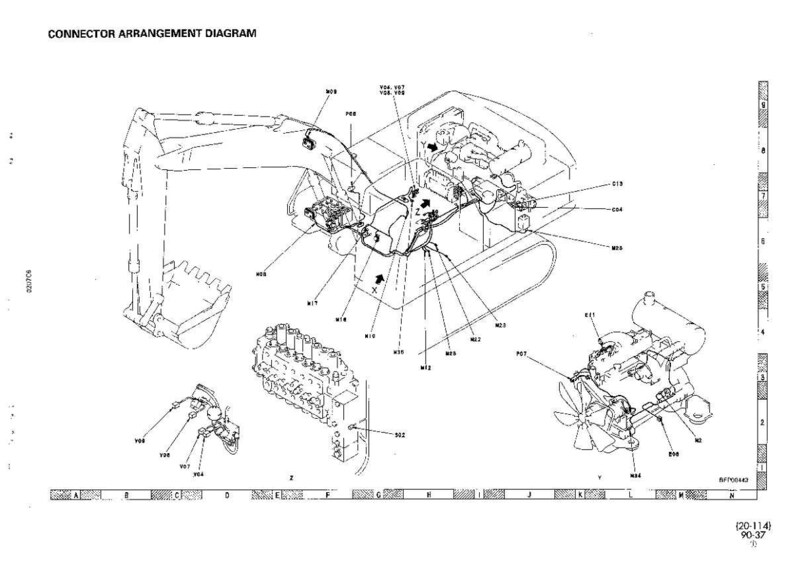 Komatsu PC300-6 PC300LC-6 Anpassad Grävmaskin Servicemanual bild 11
