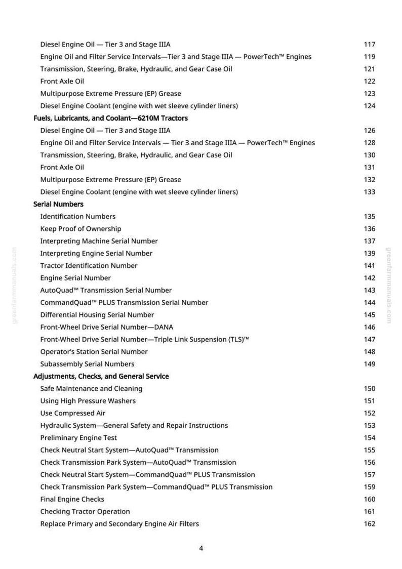 John Deere 6135 M, 6210 M, 6150 M, 6170 M, 6190 M traktorreparationsmanual i pdf-format | Service och verkstad | Direkt nedladdning bild 3