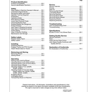 Puede incluir: Un manual blanco titulado "Contenido" con una tabla de contenidos para una m&aacute;quina. La tabla enumera secciones como "Seguridad", "Instalaci&oacute;n" y "Funcionamiento". El manual incluye texto y n&uacute;meros de p&aacute;gina.