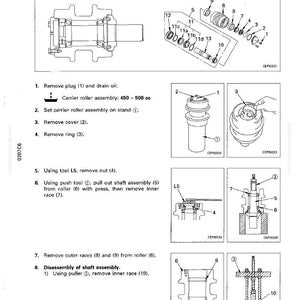 Komatsu PC300-6 PC300LC-6 Anpassad Grävmaskin Servicemanual bild 9