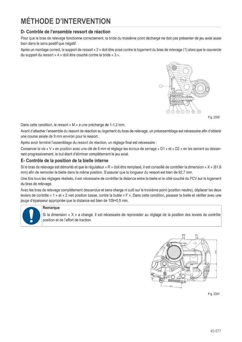Pu&ograve; includere: Un diagramma tecnico con testo in francese, che descrive il metodo di intervento per un componente meccanico. L'immagine include un'illustrazione dettagliata del componente e delle sue parti, con etichette e misure.