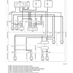 May include: Diagram of electrical schematics with various components and wiring. The diagram includes text labels and reference numbers, with a legend at the bottom. The image is a technical illustration.